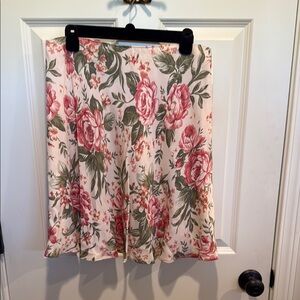 Karen Kane Pink floral above the Knee-Length Skirt